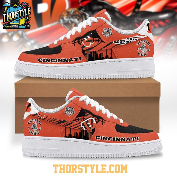 Cincinnati Bengals 2025 Who Dey Personalized Air Force 1 Shoes