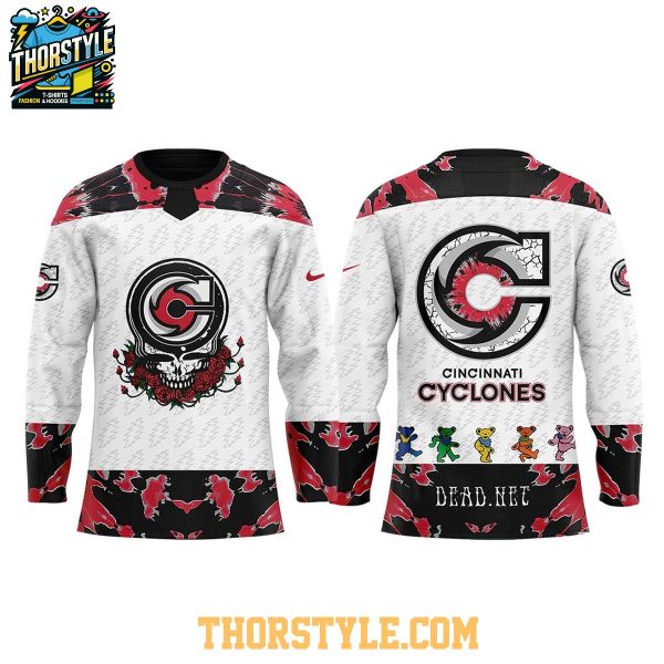 Cincinnati Cyclones Grateful Dead Night 2025 Celebrating Dead And Company Hockey Jersey