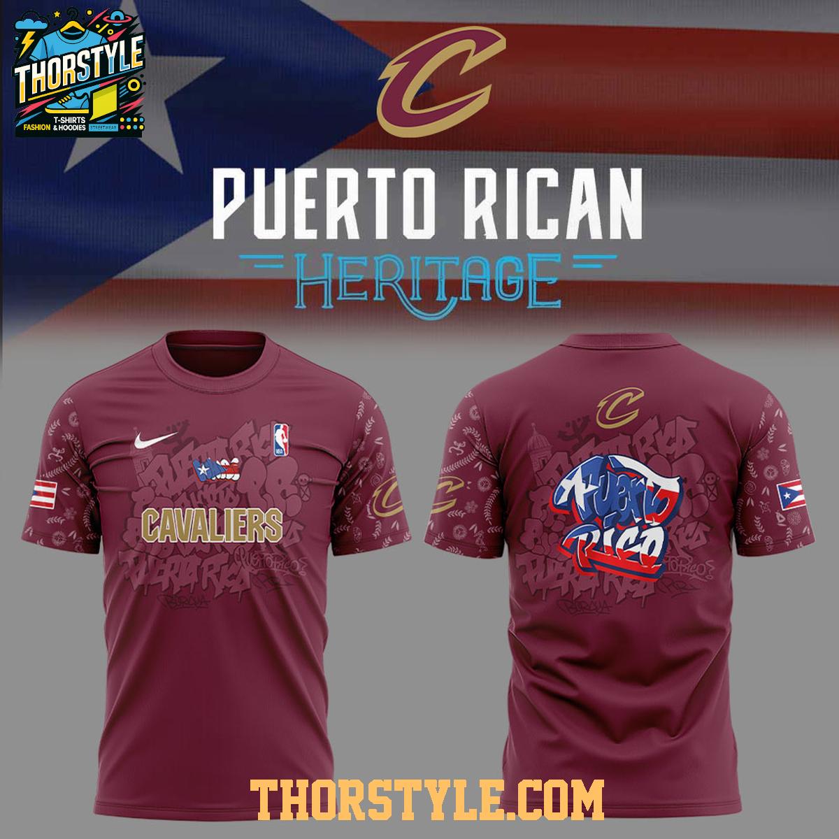 Cleveland Cavaliers Puerto Rican Heritage Root And Culture 2025 Hoodie T-Shirt Cleveland Cavaliers Puerto Rican Heritage Root And Culture 2025 Hoodie T-Shirt