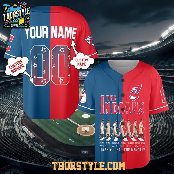 Cleveland Indians Since 1915 Thank You Personalized Baseball Jersey Cleveland Indians Since 1915 Thank You Personalized Baseball Jersey