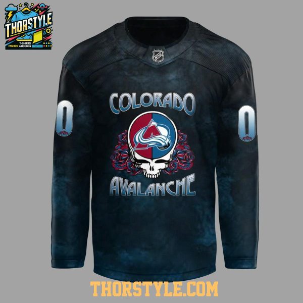 Colorado Avalanche Grateful Dead 1965-2025 Personalized Hockey Jersey
