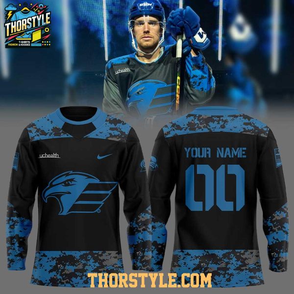 Colorado Eagles Military Appreciation Night Personalized Hockey Jersey Colorado Eagles Military Appreciation Night Personalized Hockey Jersey