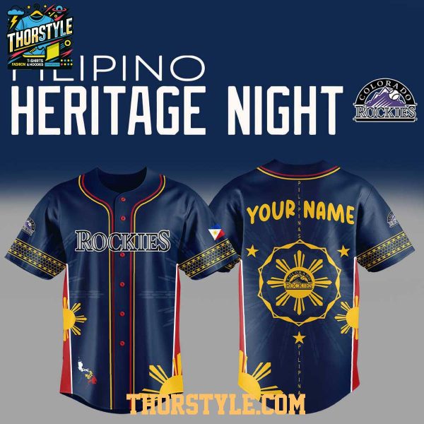 Colorado Rockies Pinoy Filipino Heritage 2025 Culture Baseball Jersey Colorado Rockies Pinoy Filipino Heritage 2025 Culture Baseball Jersey