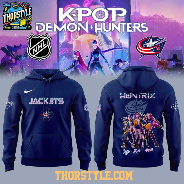 Columbus Blue Jackets KPop Demon Hunters 2025 Takedown Hoodie T-Shirt Columbus Blue Jackets KPop Demon Hunters 2025 Takedown Hoodie T-Shirt