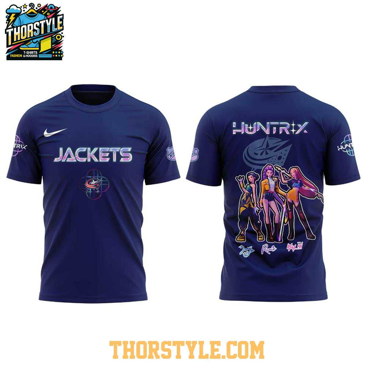 Columbus Blue Jackets KPop Demon Hunters 2025 Takedown Hoodie T-Shirt Columbus Blue Jackets KPop Demon Hunters 2025 Takedown Hoodie T-Shirt