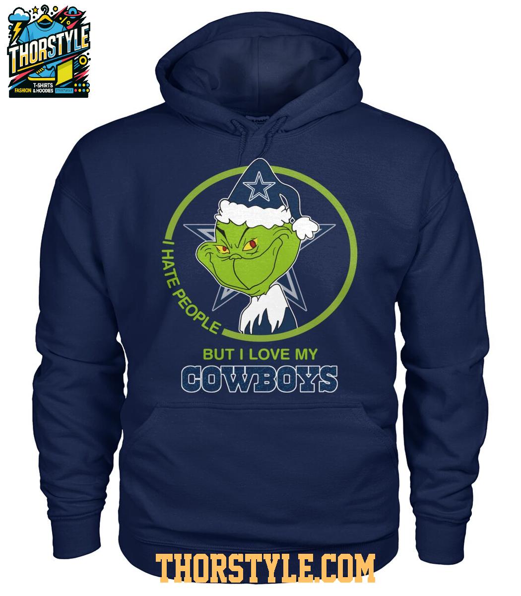 Dallas Cowboys Grinch Hates People But Loves Football Xmas 2025 T-Shirt Dallas Cowboys Grinch Hates People But Loves Football Xmas 2025 T-Shirt