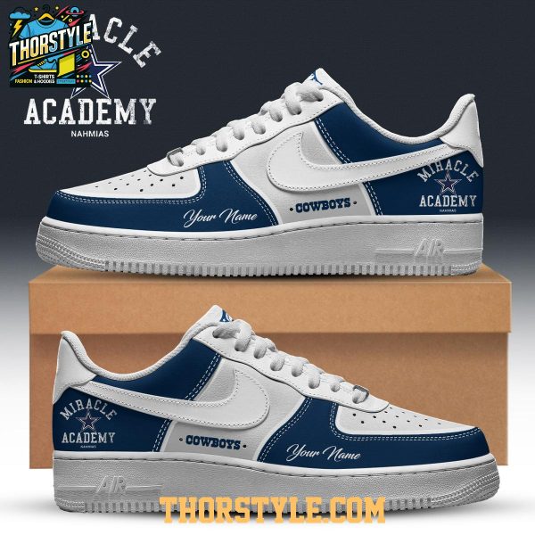 Dallas Cowboys Nahmias Miracle Academy Personalized Air Force 1 Shoes Dallas Cowboys Nahmias Miracle Academy Personalized Air Force 1 Shoes