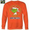 Denver Broncos Grinch Hates People But Loves Football Xmas 2025 T Shirt