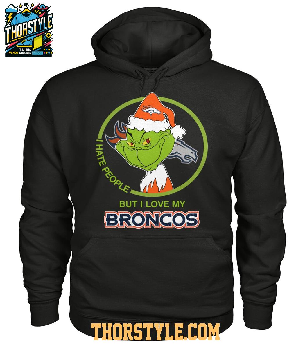 Denver Broncos Grinch Hates People But Loves Football Xmas 2025 T-Shirt Denver Broncos Grinch Hates People But Loves Football Xmas 2025 T-Shirt