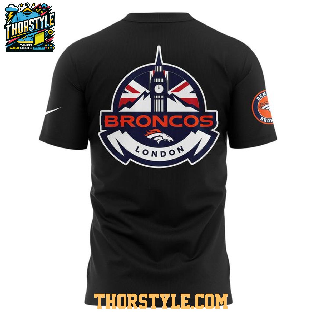 Denver Broncos NFL London Game 2025 Celebration Winning Path Hoodie T-Shirt Denver Broncos NFL London Game 2025 Celebration Winning Path Hoodie T-Shirt