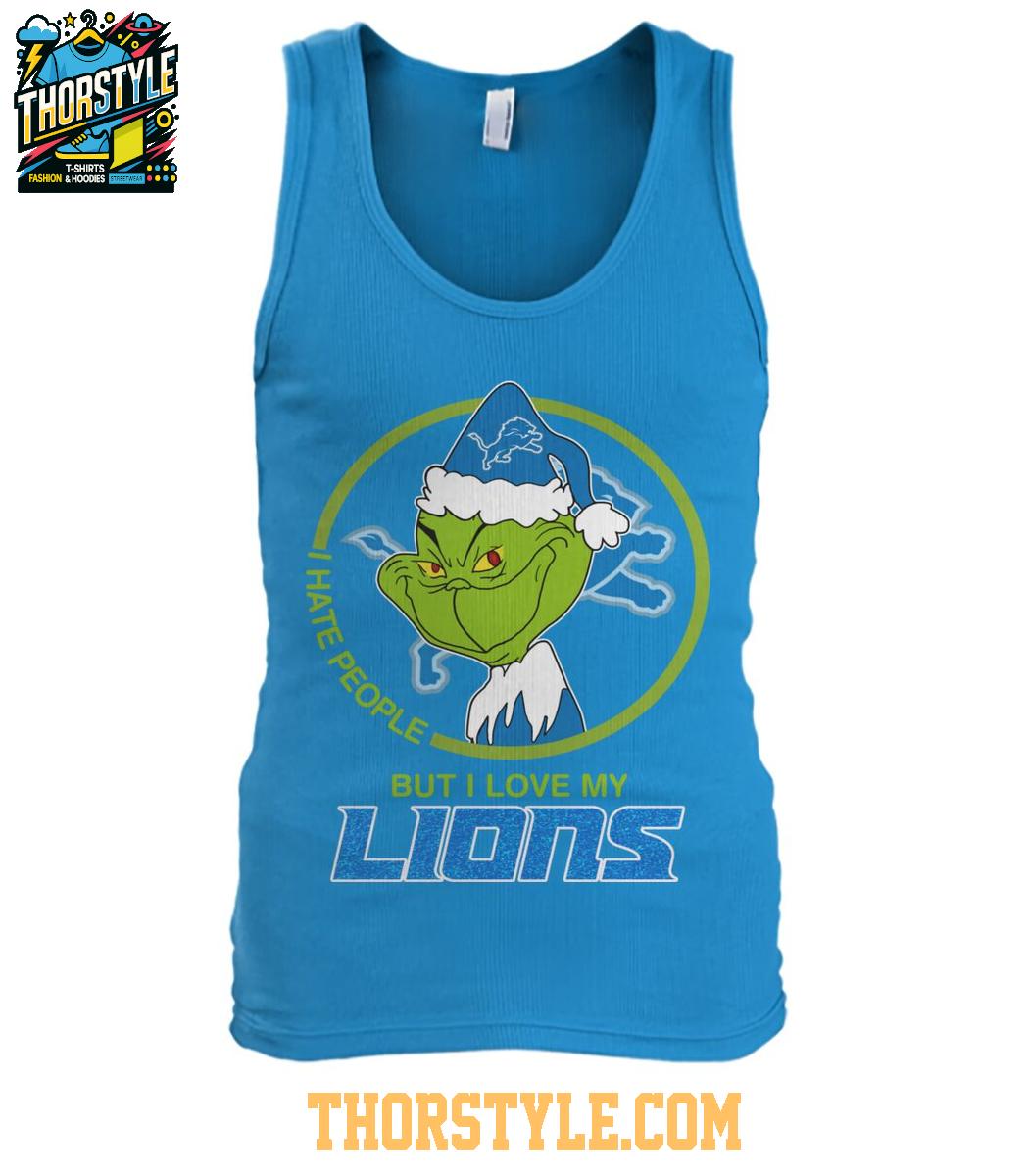 Detroit Lions Grinch Hates People But Loves Football Xmas 2025 T-Shirt Detroit Lions Grinch Hates People But Loves Football Xmas 2025 T-Shirt
