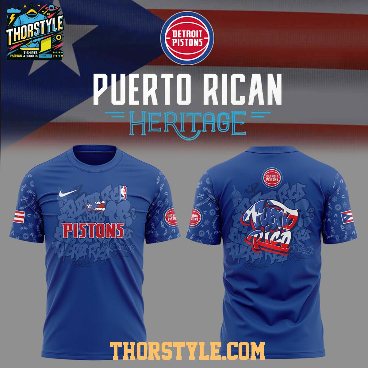 Detroit Pistons Puerto Rican Heritage Root And Culture 2025 Hoodie T-Shirt Detroit Pistons Puerto Rican Heritage Root And Culture 2025 Hoodie T-Shirt