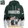 Green Bay Packers Peanuts & Snoopy Charlie Browns Winter 2025 Hoodie T Shirt