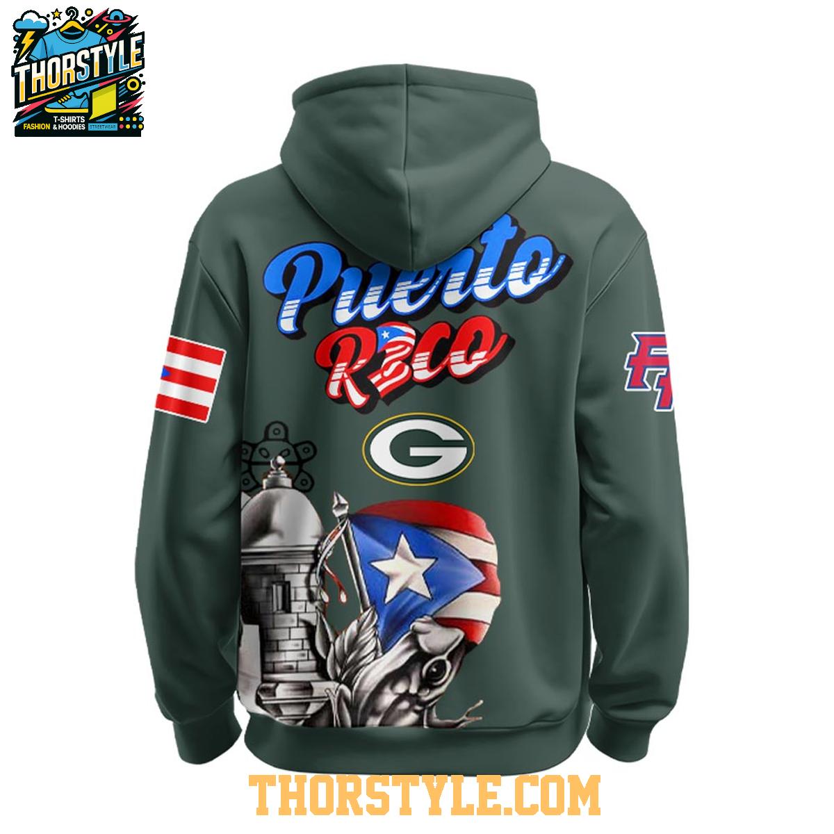 Green Bay Packers Puerto Rico Heritage NFL Halftime Show 2025 Hoodie Shirts Green Bay Packers Puerto Rico Heritage NFL Halftime Show 2025 Hoodie Shirts
