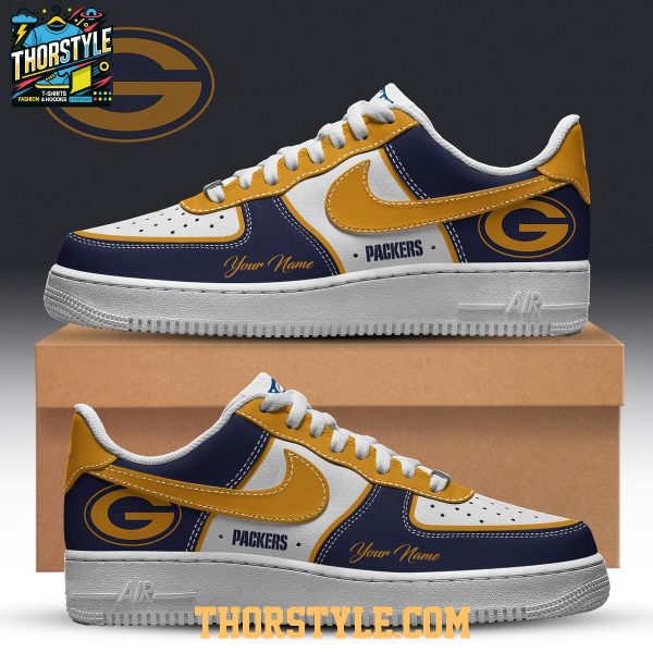 Green Bay Packers Retro Week 2025 Personalized Air Force 1 Shoes