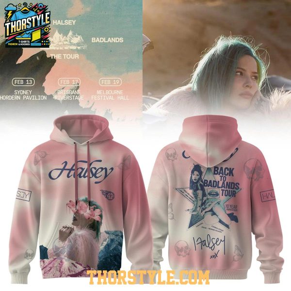 Halsey Back to Badlands Tour 2025 Celebration Hoodie T-Shirt