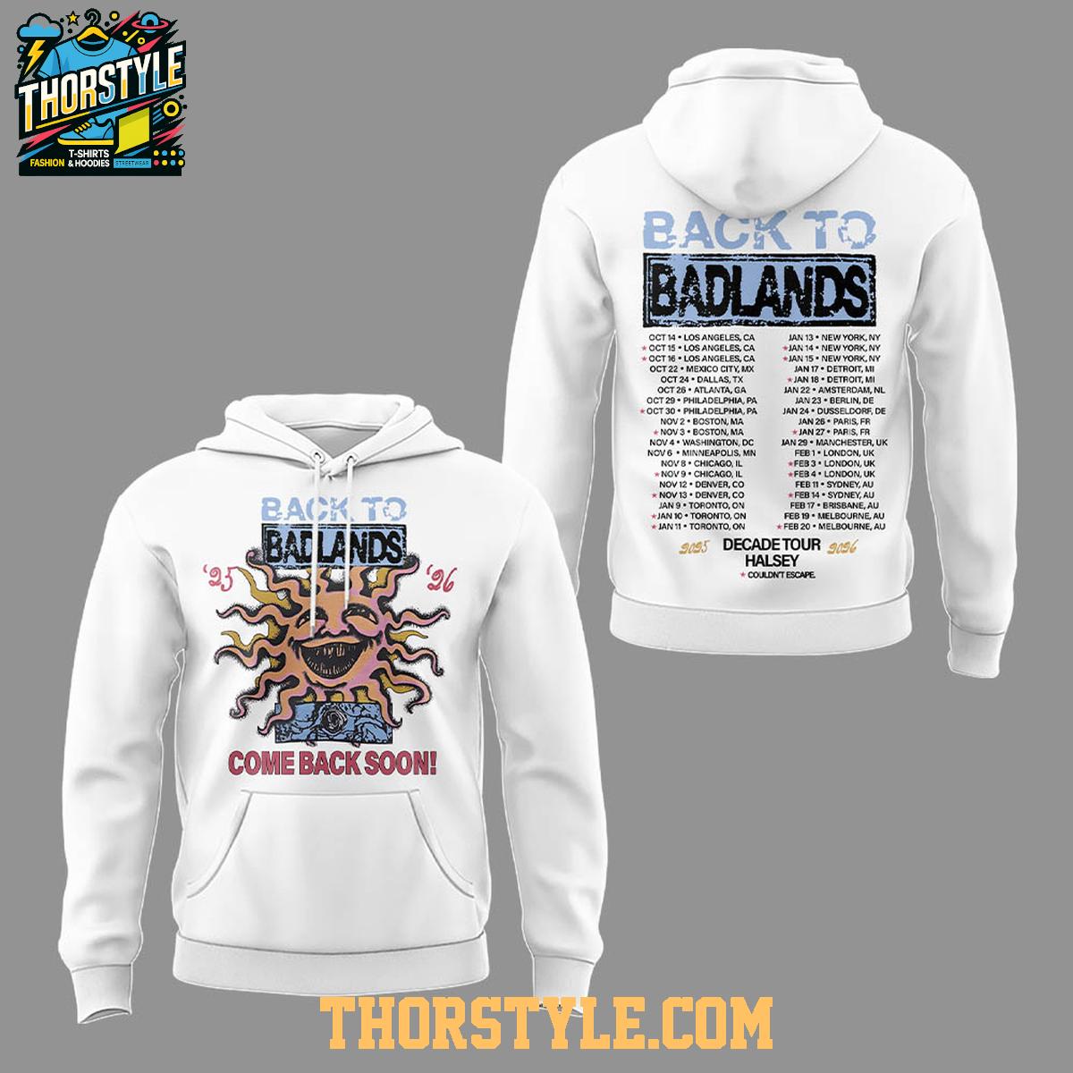 Hasley Back to Badlands Los Angeles The Tour 2025-2026 Celebration Hoodie T-Shirt Hasley Back to Badlands Los Angeles The Tour 2025-2026 Celebration Hoodie T-Shirt