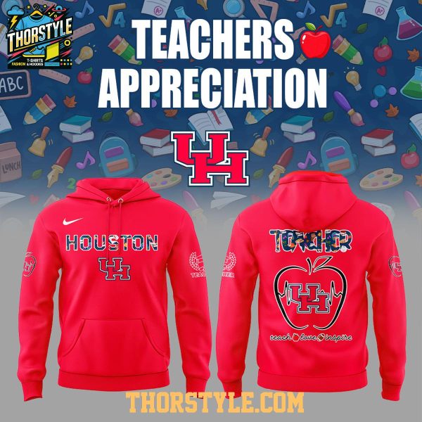 Houston Cougars Teachers 2025 Day Of Appreciation Hoodie T-Shirt