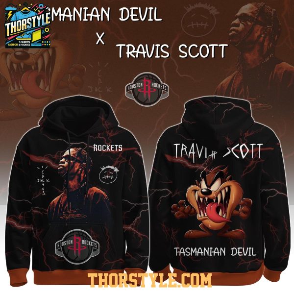 Houston Rockets Travis Scott Tasmanian Devil Colab 2025 Hoodie T-Shirt Houston Rockets Travis Scott Tasmanian Devil Colab 2025 Hoodie T-Shirt