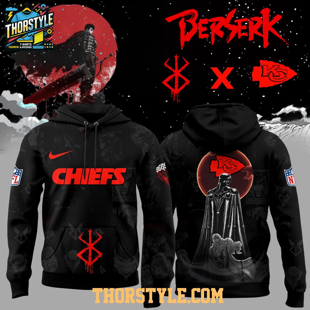 Kansas City Chiefs Berserk 2025 New Chapter Celebration Hoodie T-Shirt Kansas City Chiefs Berserk 2025 New Chapter Celebration Hoodie T-Shirt