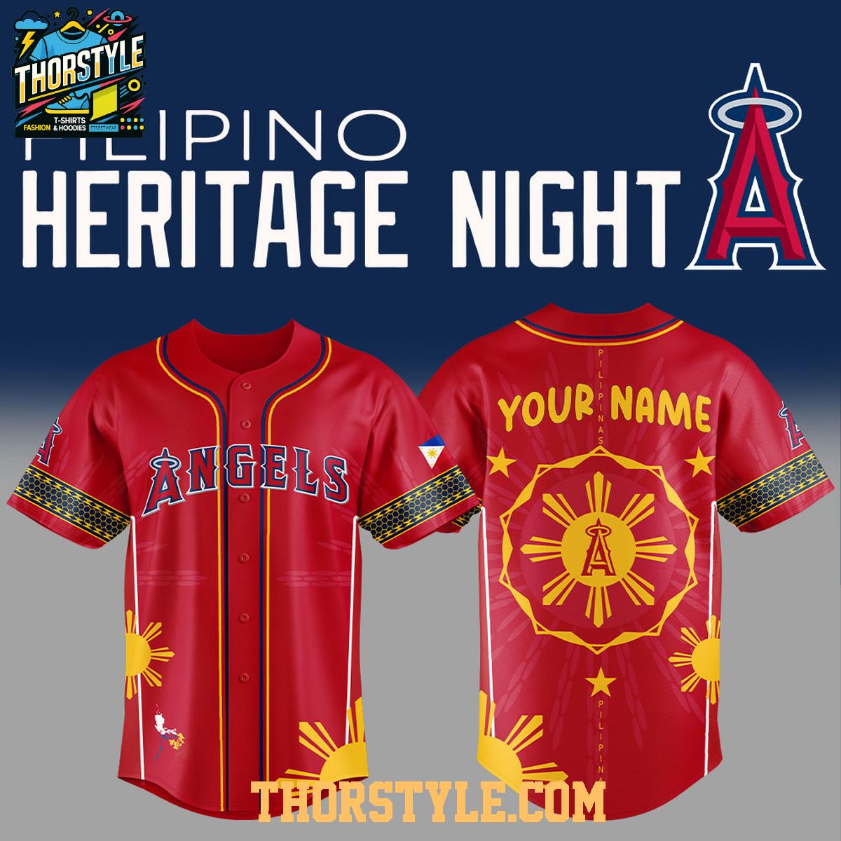 Los Angeles Angels Pinoy Filipino Heritage 2025 Culture Baseball Jersey Los Angeles Angels Pinoy Filipino Heritage 2025 Culture Baseball Jersey
