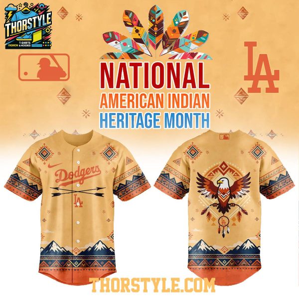 Los Angeles Dodgers National American Indian Heritage Month 2026 Baseball Jersey Los Angeles Dodgers National American Indian Heritage Month 2026 Baseball Jersey