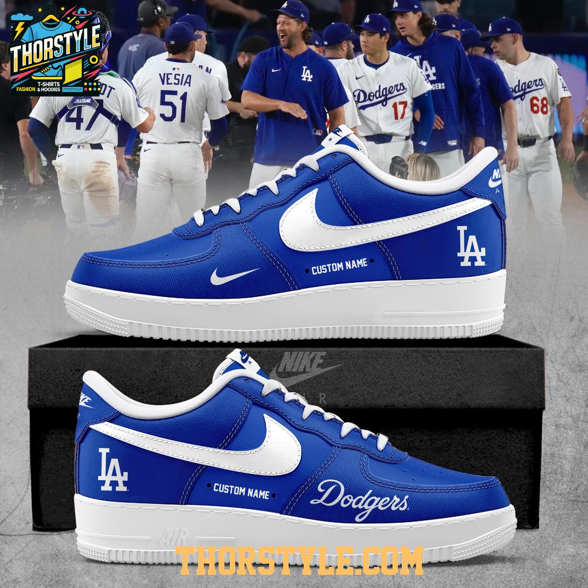 Los Angeles Dodgers National League Champions 2025 Personalized Air Force 1 Shoes Los Angeles Dodgers National League Champions 2025 Personalized Air Force 1 Shoes