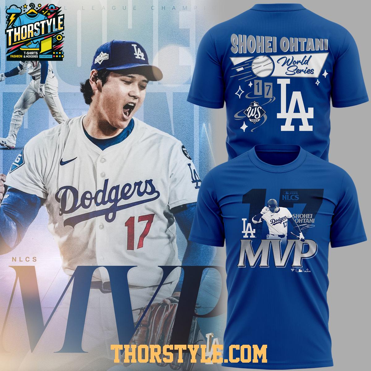 Los Angeles Dodgers Shohei Ohtani 2025 NL Championship Series MVP Hoodie T-Shirt Los Angeles Dodgers Shohei Ohtani 2025 NL Championship Series MVP Hoodie T-Shirt