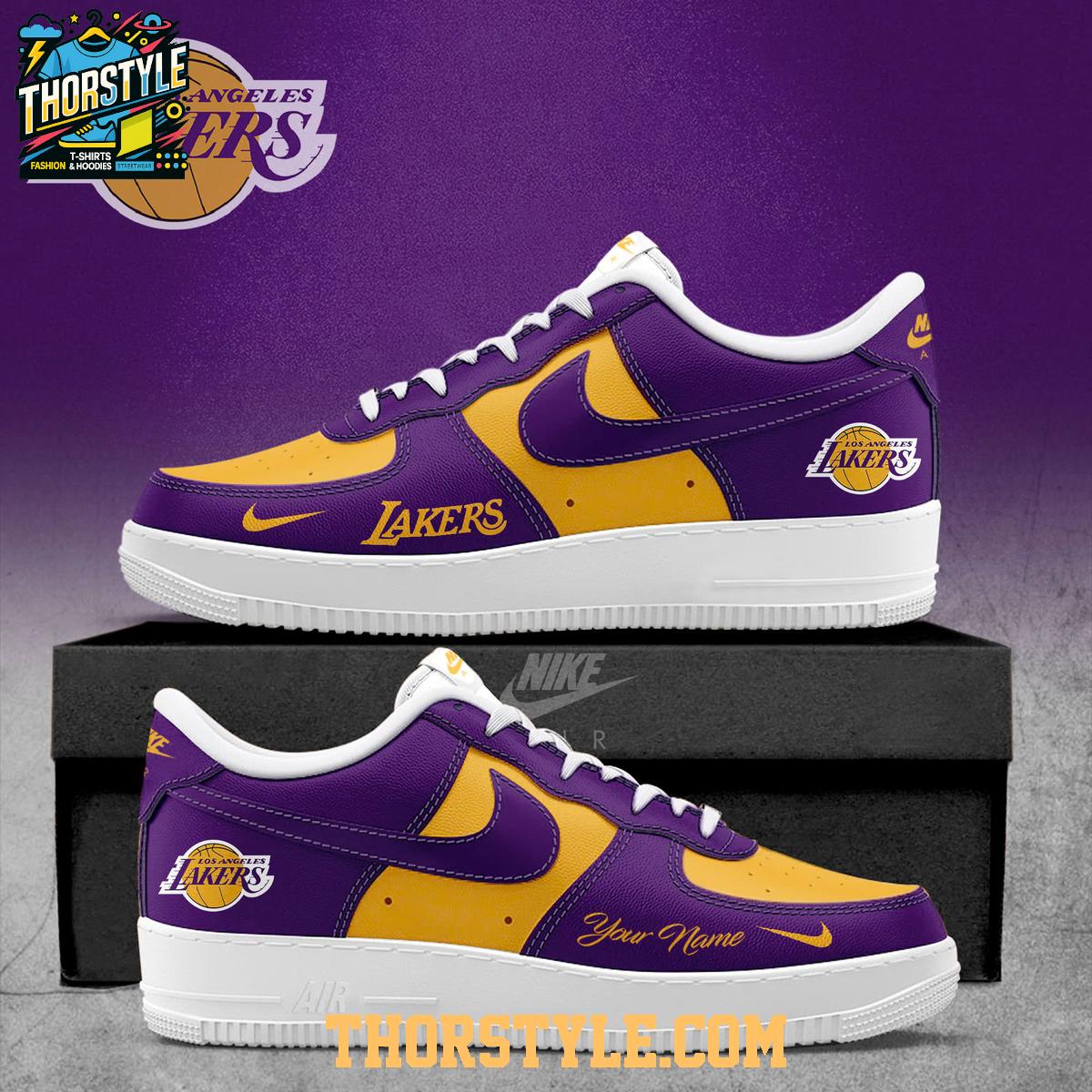 Los Angeles Lakers 2025 NBA Champions Personalized Air Force 1 Shoes Los Angeles Lakers 2025 NBA Champions Personalized Air Force 1 Shoes