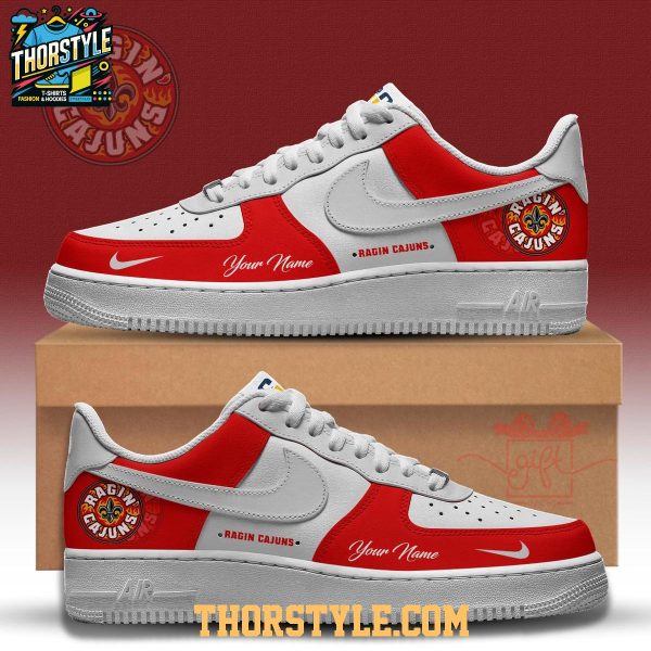 Louisiana Ragin’ Cajuns 2025 Hear The Rage Personalized Air Force 1 Shoes