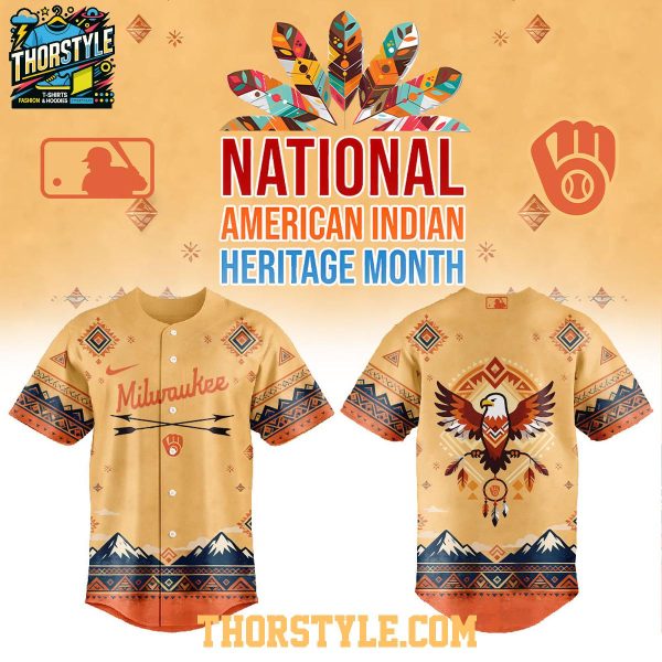 Milwaukee Brewers National American Indian Heritage Month 2026 Baseball Jersey Milwaukee Brewers National American Indian Heritage Month 2026 Baseball Jersey