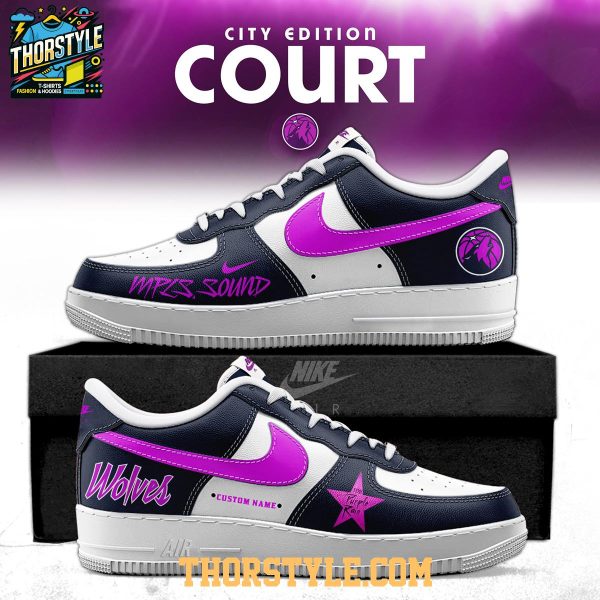 Minnesota Timberwolves 2025 City Edition Court Purple  Air Force 1 Shoes Minnesota Timberwolves 2025 City Edition Court Purple  Air Force 1 Shoes