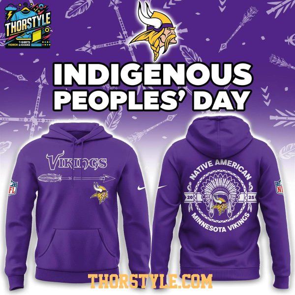 Minnesota Vikings Native American Indigenous People’s Day 2025 Hoodie T-Shirt Minnesota Vikings Native American Indigenous People’s Day 2025 Hoodie T-Shirt