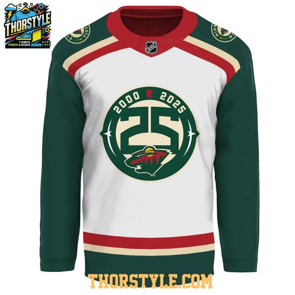 Minnesota Wild 25th Anniversary Heritage 2000-2025 Hockey Jersey