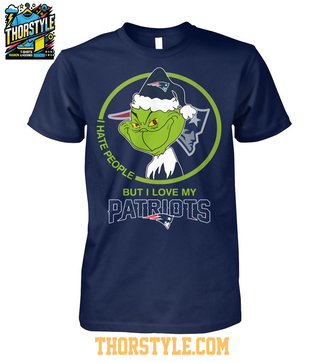 New England Patriots Grinch Hates People But Loves Football Xmas 2025 T-Shirt New England Patriots Grinch Hates People But Loves Football Xmas 2025 T-Shirt