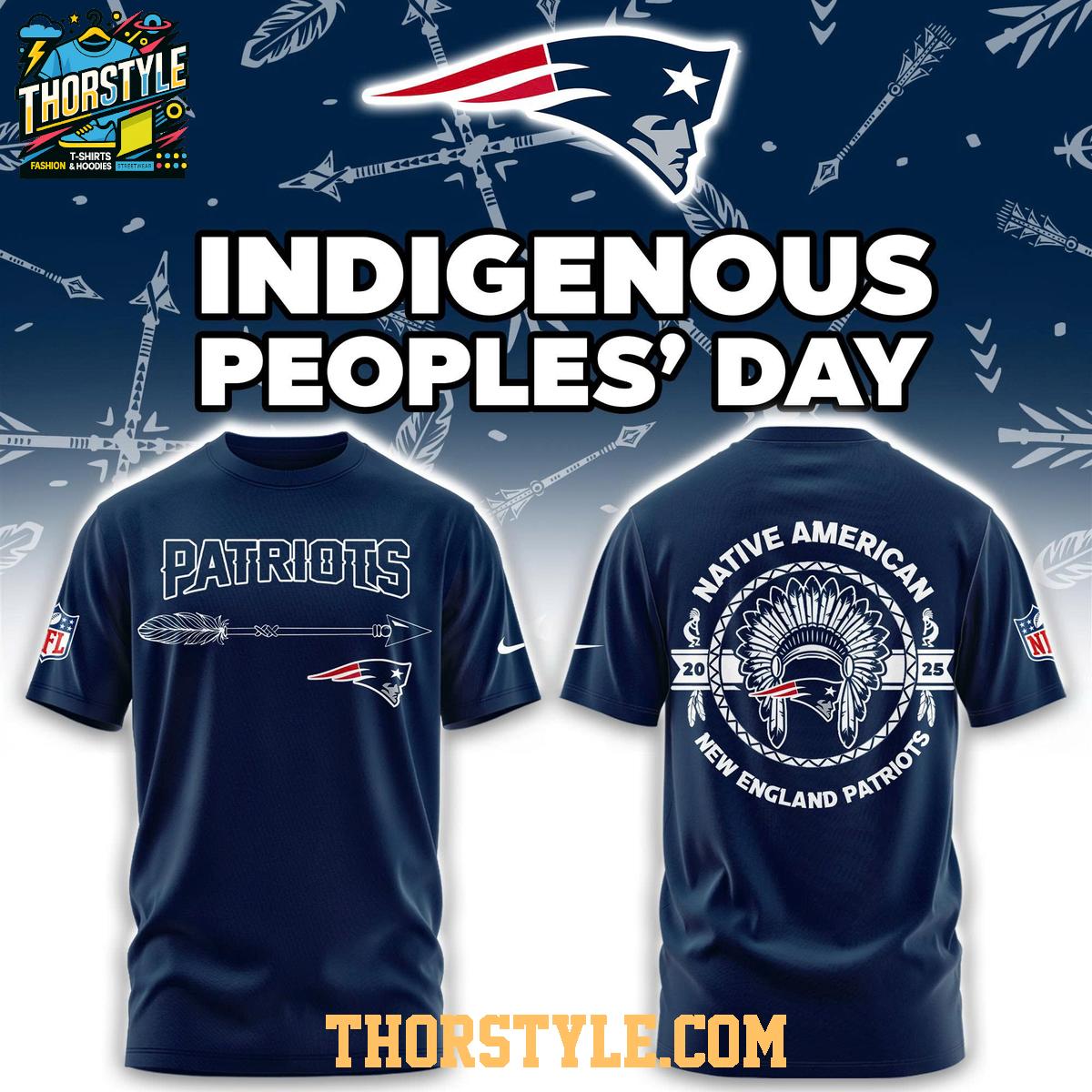 New England Patriots Native American Indigenous People’s Day 2025 Hoodie T-Shirt New England Patriots Native American Indigenous People’s Day 2025 Hoodie T-Shirt