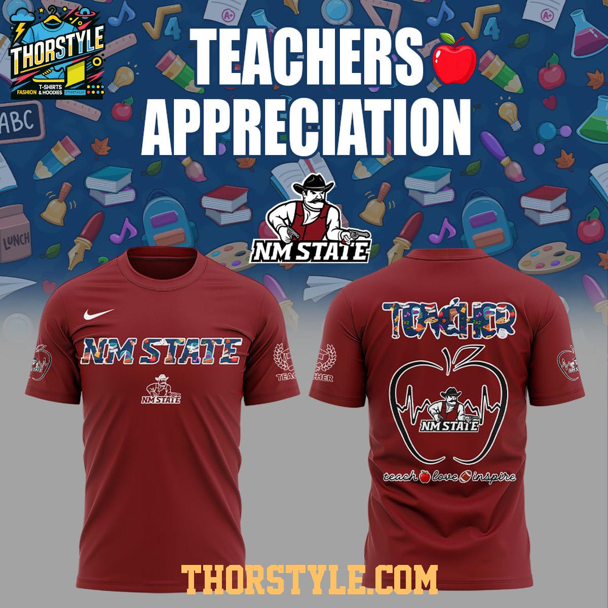 New Mexico State Aggies Teachers 2025 Day Of Appreciation Hoodie New Mexico State Aggies Teachers 2025 Day Of Appreciation Hoodie