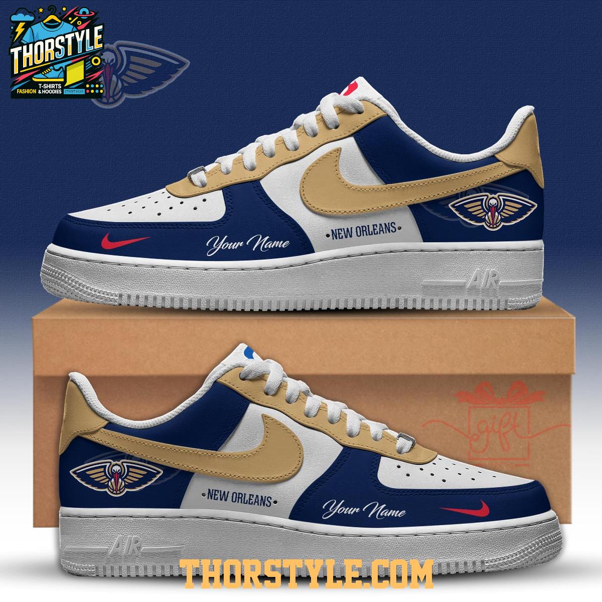 New Orleans Pelicans 2025 NBA Championship Personalized Air Force 1 Shoes New Orleans Pelicans 2025 NBA Championship Personalized Air Force 1 Shoes