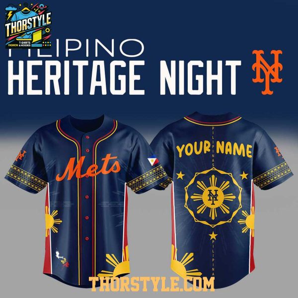 New York Mets Pinoy Filipino Heritage 2025 Culture Baseball Jersey