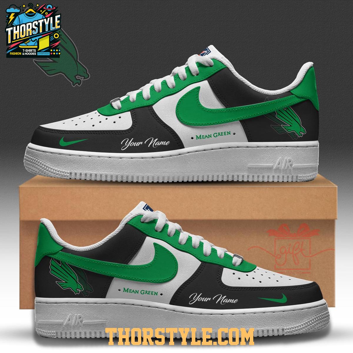 North Texas Mean Green 2025 Mean Green Nation Personalized Air Force 1 Shoes North Texas Mean Green 2025 Mean Green Nation Personalized Air Force 1 Shoes