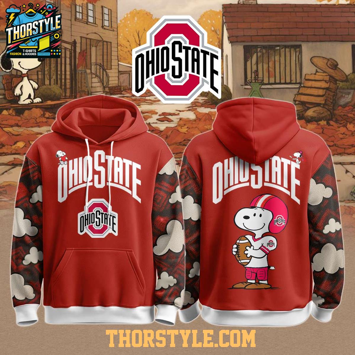 Ohio State Buckeyes Snoopy Go Buckeyes Peanuts 2025 Hoodie T-Shirt Ohio State Buckeyes Snoopy Go Buckeyes Peanuts 2025 Hoodie T-Shirt