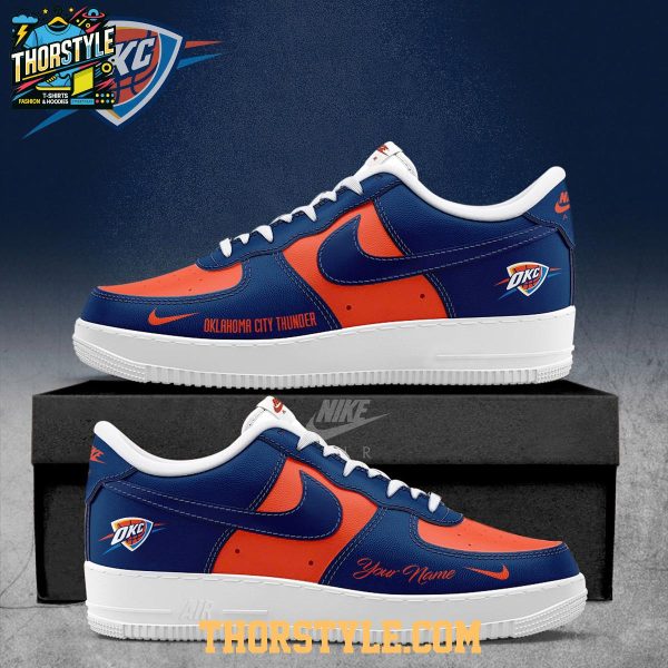 Oklahoma City Thunder 2025 NBA Champions Personalized Air Force 1 Shoes Oklahoma City Thunder 2025 NBA Champions Personalized Air Force 1 Shoes