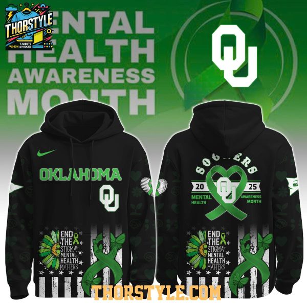 Oklahoma Sooners Mental Health Awareness Month 2025 Hoodie T-Shirt Oklahoma Sooners Mental Health Awareness Month 2025 Hoodie T-Shirt