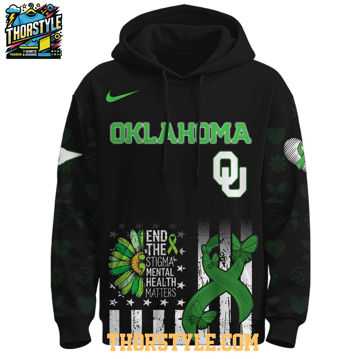 Oklahoma Sooners Mental Health Awareness Month 2025 Hoodie T-Shirt Oklahoma Sooners Mental Health Awareness Month 2025 Hoodie T-Shirt