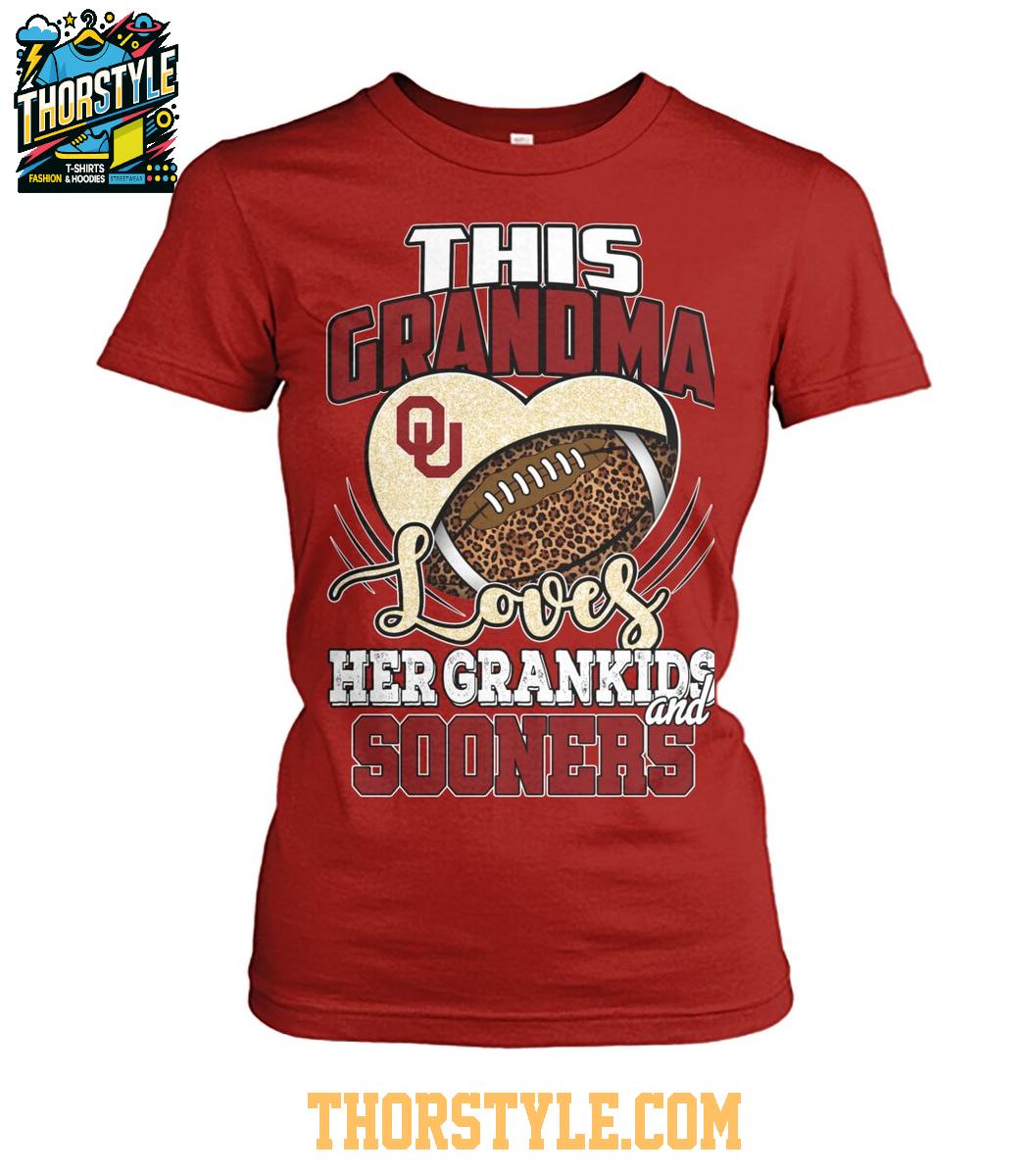 Oklahoma Sooners This Grandma Loves Her Grandkid And Sooners 2025 T-Shirt Oklahoma Sooners This Grandma Loves Her Grandkid And Sooners 2025 T-Shirt