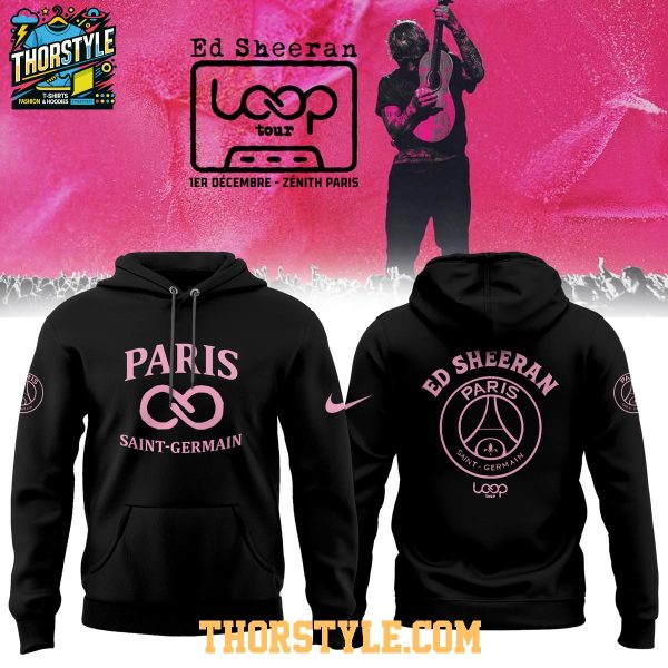 Paris Saint Germain Ligue 1 Ed Sheeran Loop Tour 2025 Celebration Hoodie T-Shirt Paris Saint Germain Ligue 1 Ed Sheeran Loop Tour 2025 Celebration Hoodie T-Shirt
