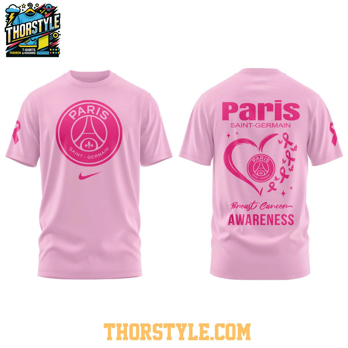 Paris Saint-Germain October Rose Pink Breast Cancer Awareness 2025 Hoodie T-Shirt Paris Saint-Germain October Rose Pink Breast Cancer Awareness 2025 Hoodie T-Shirt