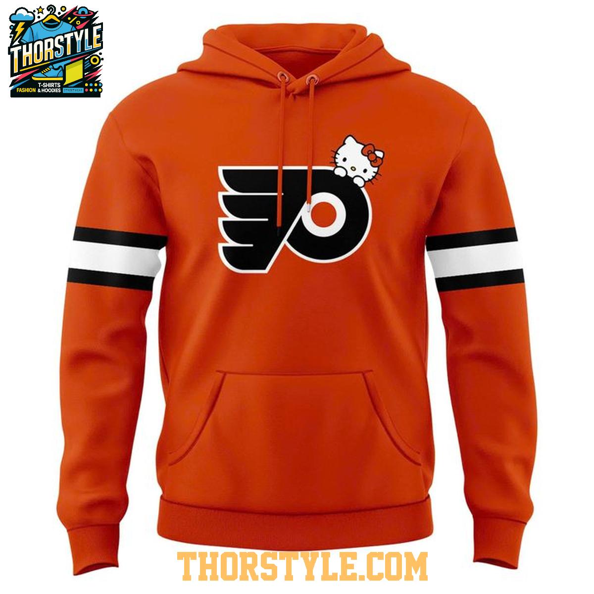 Philadelphia Flyers Hello Kitty Night 2025 Happy Anniversary Hockey NHL Hoodie T-Shirt Philadelphia Flyers Hello Kitty Night 2025 Happy Anniversary Hockey NHL Hoodie T-Shirt