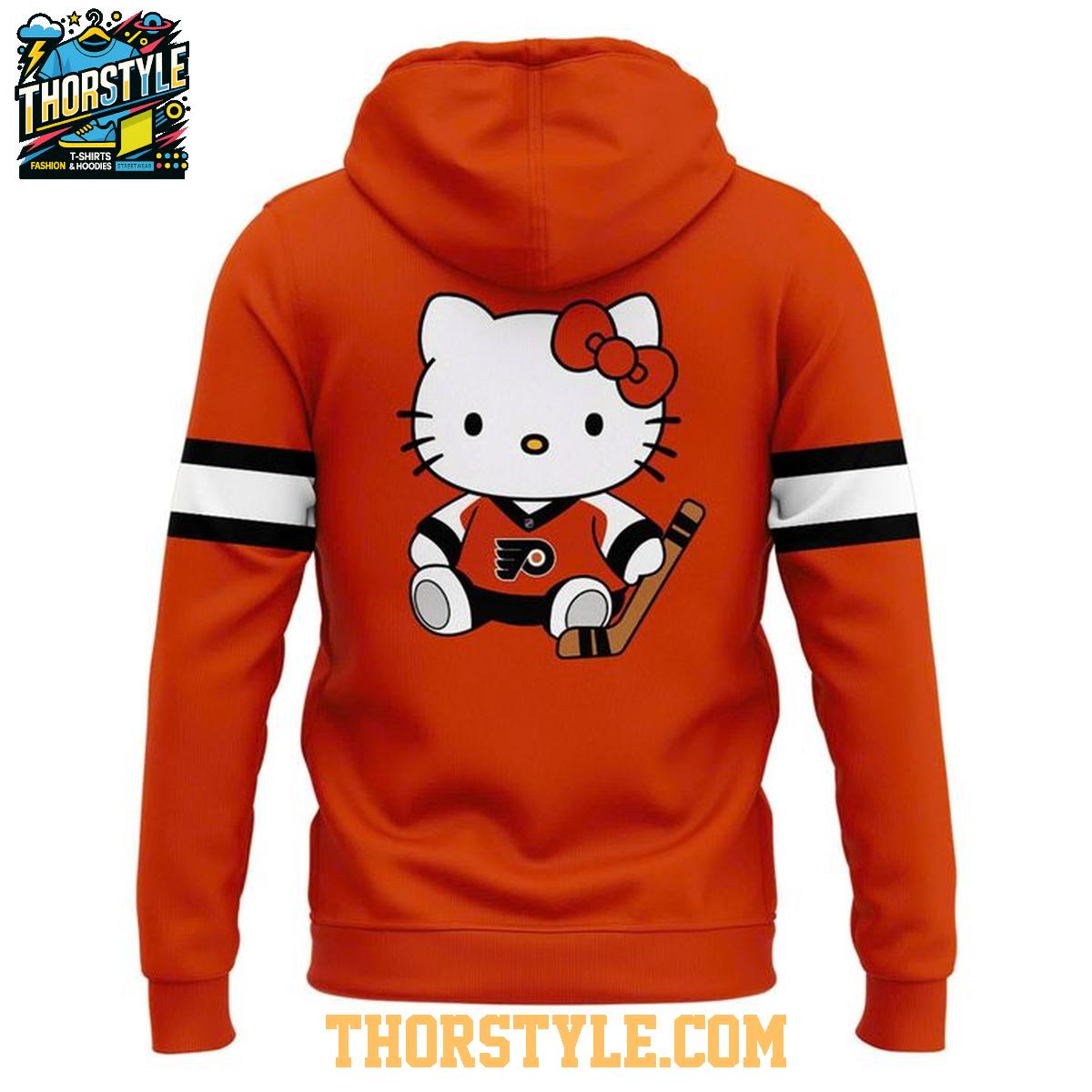 Philadelphia Flyers Hello Kitty Night 2025 Happy Anniversary Hockey NHL Hoodie T-Shirt Philadelphia Flyers Hello Kitty Night 2025 Happy Anniversary Hockey NHL Hoodie T-Shirt