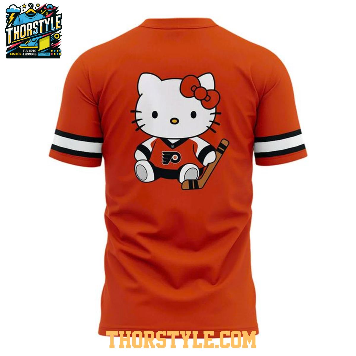 Philadelphia Flyers Hello Kitty Night 2025 Happy Anniversary Hockey NHL Hoodie T-Shirt Philadelphia Flyers Hello Kitty Night 2025 Happy Anniversary Hockey NHL Hoodie T-Shirt